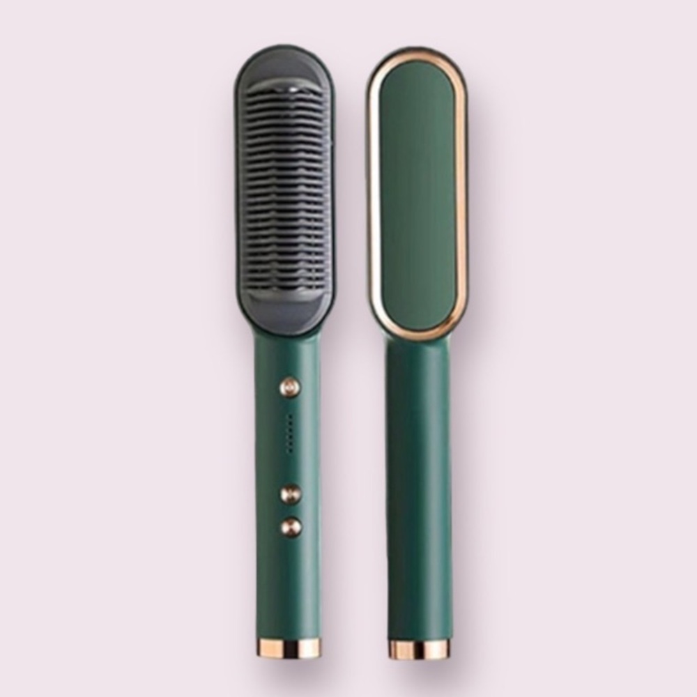 Professional Hair Straightener Tourmaline Ceramic Hair Curler Brush
